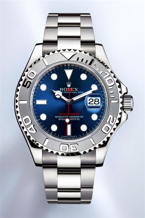 rolex yacht master silver dial|yacht master rolex blue face.